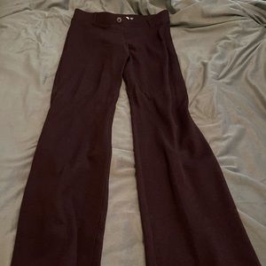 Burgundy dress pant yoga pants